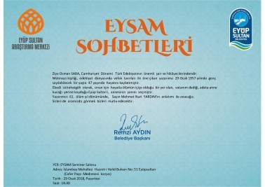 EYSAM SOHBETLERİ-3 DAVETİYE