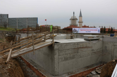 Mehmet Akif Ersoy Kültür Evi'nin inşaatı hızla yükseliyor