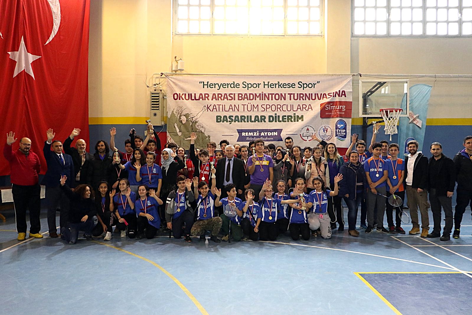 Eyüpsultan Belediye Başkanı Remzi Aydın, Badminton Turnuvası, Her yerde Spor, Herkese Spor Eyüpsultan Belediye Başkanı Remzi Aydın, Badminton Turnuvası, Her yerde Spor, Herkese Spor