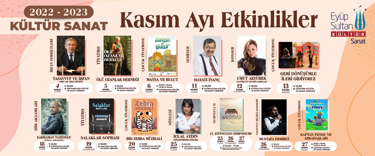 1 - 30 KASIM ETKİNLİKLERİ 1 - 30 KASIM ETKİNLİKLERİ