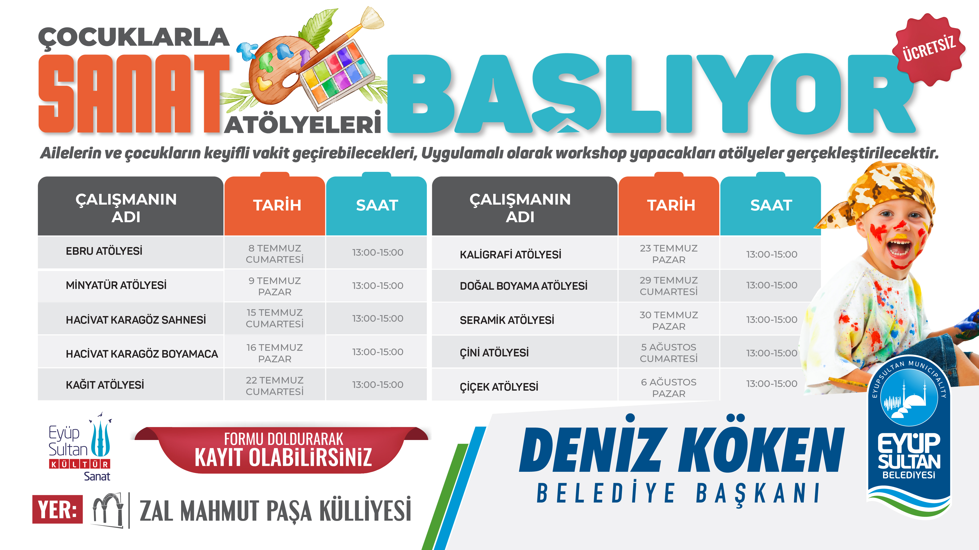 ÇOCUKLARA SANAT ATÖLYELERİ ÇOCUKLARA SANAT ATÖLYELERİ