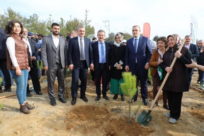 “Geleceğe Nefes” kampanyasıyla Pirinççi'ye 45 bin fidan dikildi “Geleceğe Nefes” kampanyasıyla Pirinççi'ye 45 bin fidan dikildi