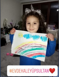 Eyüpsultanlı Çocuklar, Resimlerle “EvdeKalEyüpsultan” Diyor Eyüpsultanlı Çocuklar, Resimlerle “EvdeKalEyüpsultan” Diyor