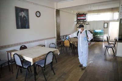 Temizlik ve dezenfeksiyon seferberliği Çırçır'dan başladı Temizlik ve dezenfeksiyon seferberliği Çırçır'dan başladı