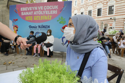 Ebeveyn ve Çocuk Sanat Atölyeleri'ne Büyük İlgi Ebeveyn ve Çocuk Sanat Atölyeleri'ne Büyük İlgi