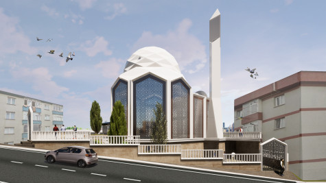 Esentepe Camii inşaatı başladı Esentepe Camii inşaatı başladı