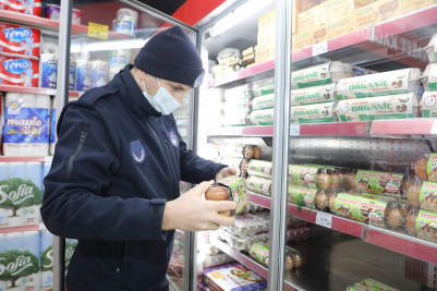 Eyüpsultan'da marketler denetlendi Eyüpsultan'da marketler denetlendi