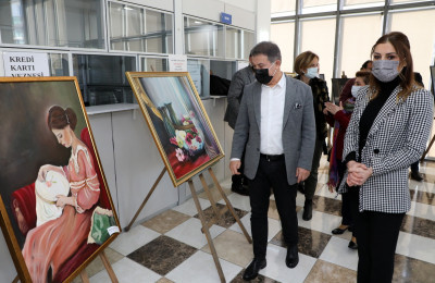 8 Kadın 8 Fırça Sergisi Göktürk'te açıldı 8 Kadın 8 Fırça Sergisi Göktürk'te açıldı