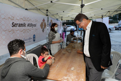 Göktürk'te sanat sokağı kuruldu Göktürk'te sanat sokağı kuruldu