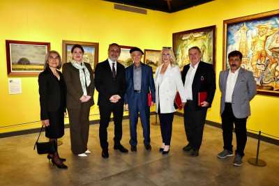 Eyüpsultan'da “Sonsuzluk ve Ötesi” sergisi sanatseverlerle buluştu