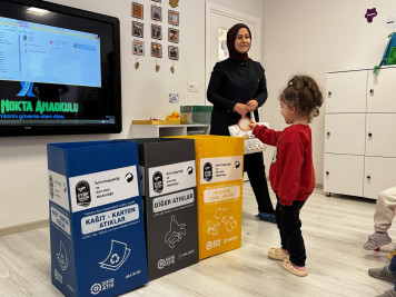 Özel anaokullarında miniklere sıfır atık eğitimi