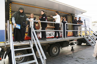 AFAD Deprem Simülasyon Tırı Eyüpsultan'da 