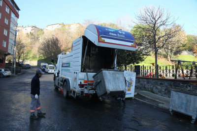 Eyüpsultan'da temizlik çalışmaları devam ediyor