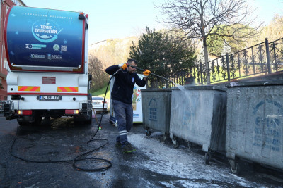 Eyüpsultan'da temizlik çalışmaları devam ediyor