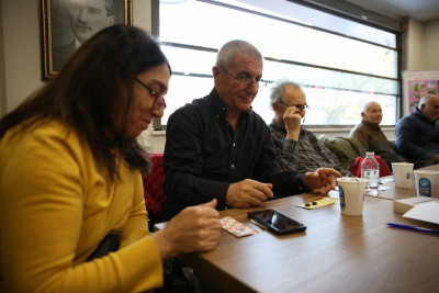 Emekliler Lokali'nde yeni yıl coşkusu