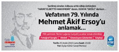 Mehmet Akif Eyüp'te Anılacak