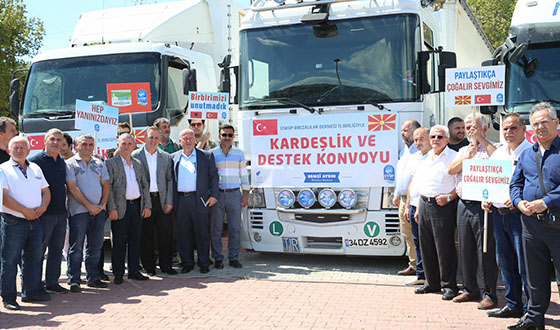 Eyüp Belediyesi'nden Makedonya'ya Yardım Eyüp Belediyesi'nden Makedonya'ya Yardım