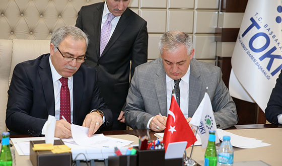 TOKİ İle Protokol İmzalandı TOKİ İle Protokol İmzalandı