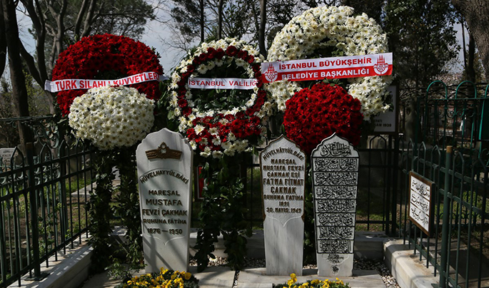 Mareşal Fevzi Çakmak dualarla anıldı Mareşal Fevzi Çakmak dualarla anıldı