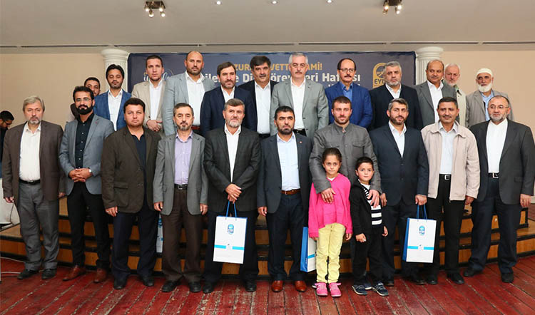 Başkan Aydın Eyüplü din görevlileriyle buluştu Başkan Aydın Eyüplü din görevlileriyle buluştu