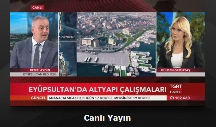 Başkan Remzi Aydın, canlı yayında ESTAM'ı anlattı Başkan Remzi Aydın, canlı yayında ESTAM'ı anlattı
