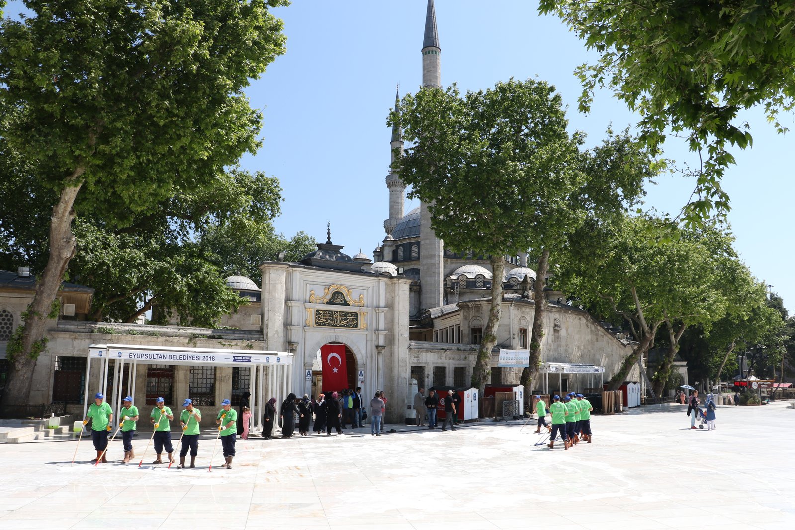 Eyüp Sultan Camii, Eyüpsultan Belediyesi Temizlik İşleri Müdürlüğü, temizlik Eyüp Sultan Camii, Eyüpsultan Belediyesi Temizlik İşleri Müdürlüğü, temizlik