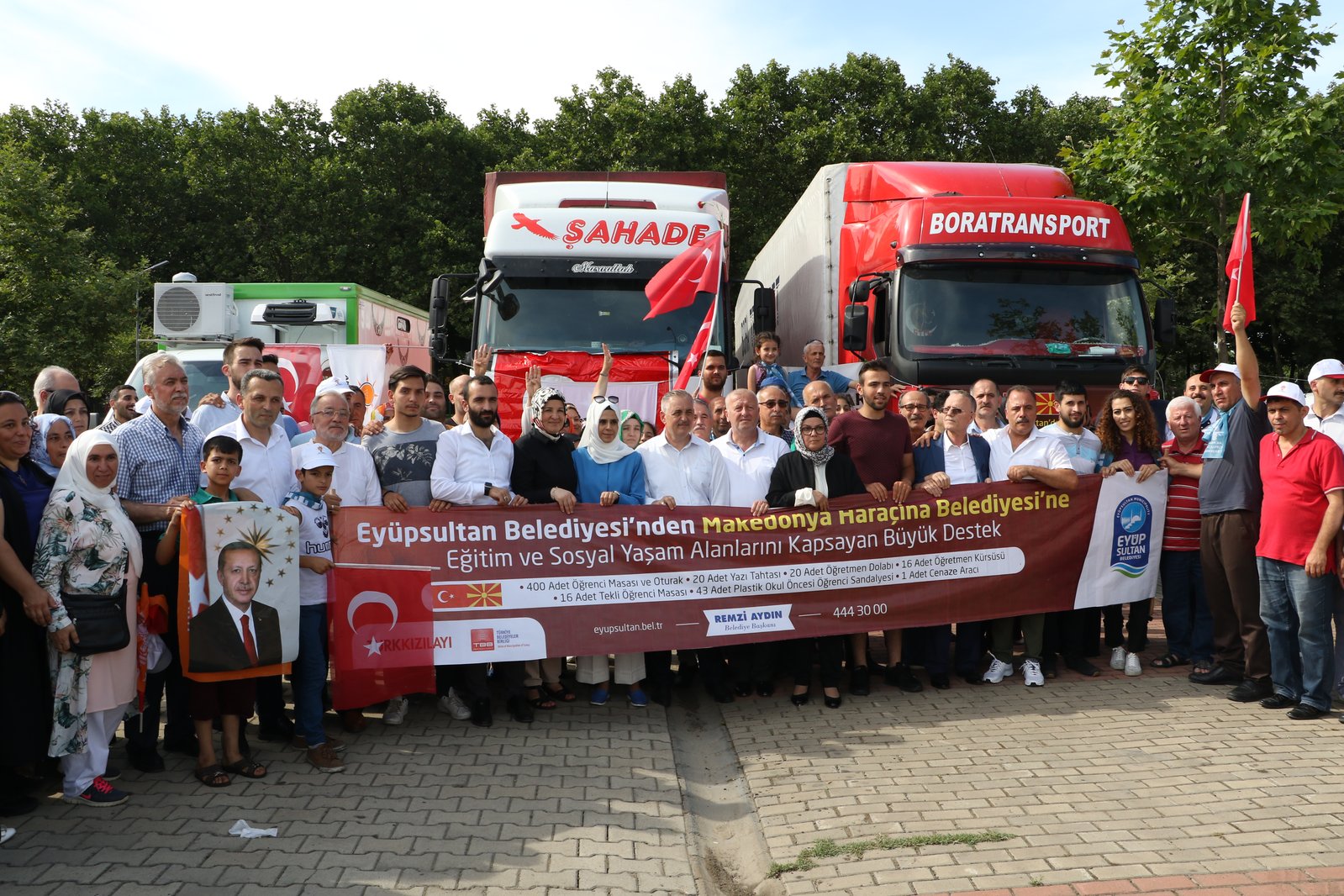 Eyüpsultan Belediye Başkanı Remzi Aydın, Eyüpsultan Belediyesi, Haraçina Belediyesi, destek Eyüpsultan Belediye Başkanı Remzi Aydın, Eyüpsultan Belediyesi, Haraçina Belediyesi, destek