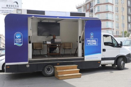 Eyüpsultan, Mobil Vergi Ödeme Aracı, Defterdar Mahallesi Modesa Sitesi İSKİ binası Eyüpsultan, Mobil Vergi Ödeme Aracı, Defterdar Mahallesi Modesa Sitesi İSKİ binası