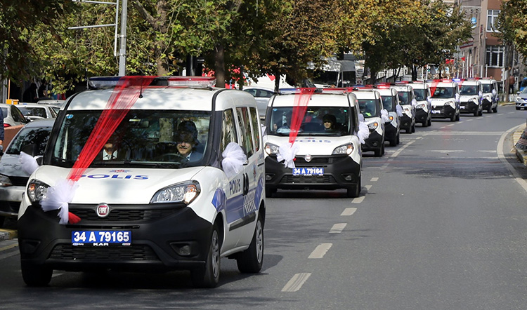 İlçe Emniyet Müdürlüğü'ne araç desteği