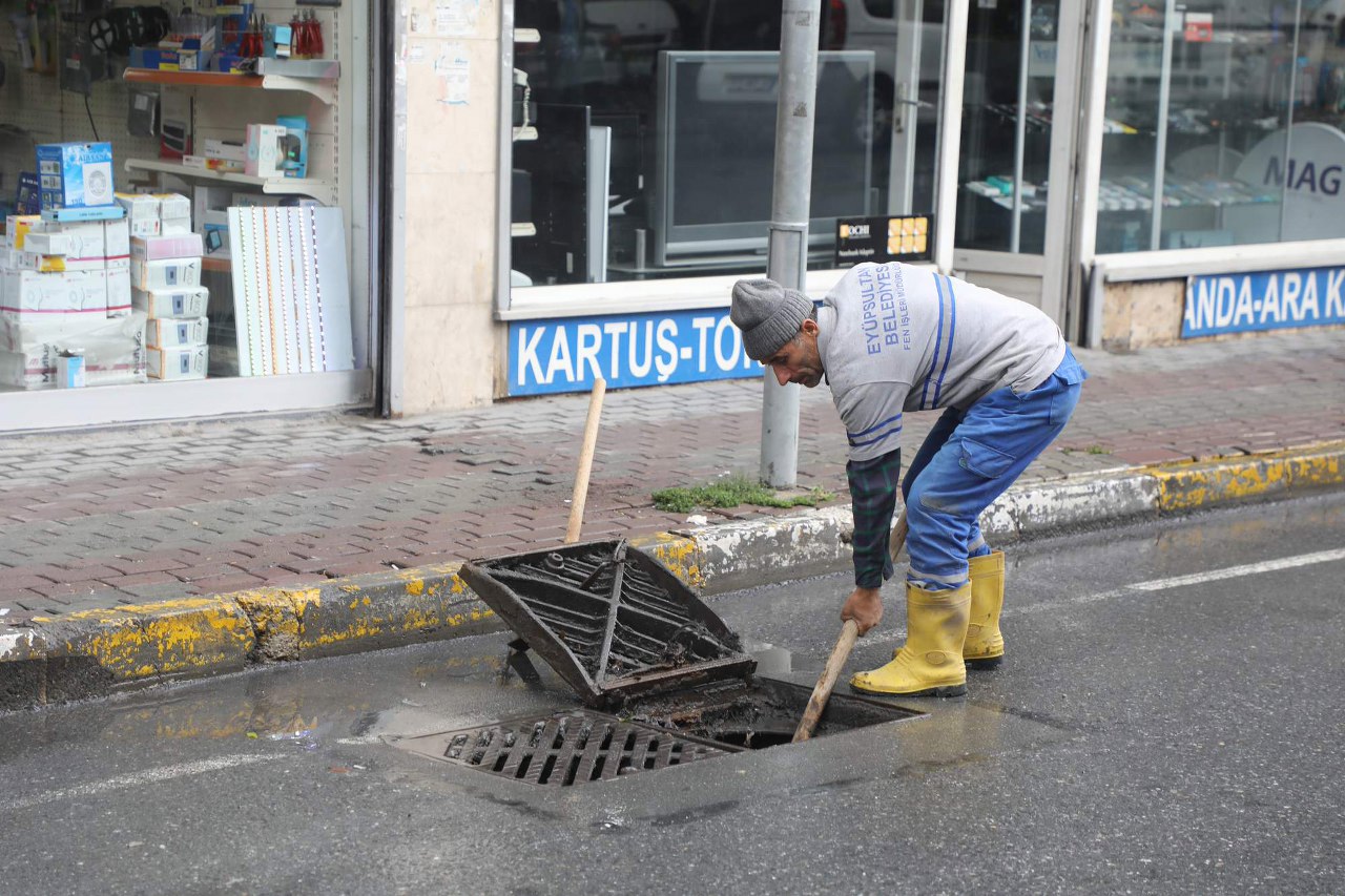 Meteoroloji Genel Müdürlüğü, Eyüpsultan Belediyesi Temizlik İşleri Müdürlüğü, yağmur suyu kanalı, mazgal