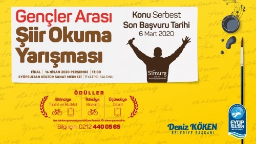 Gençler Arası Şiir Okuma Yarışması Başlıyor Gençler Arası Şiir Okuma Yarışması Başlıyor