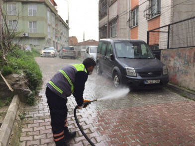 Eyüpsultan'da dezenfeksiyon Çalışmaları Aralıksız Devam Ediyor