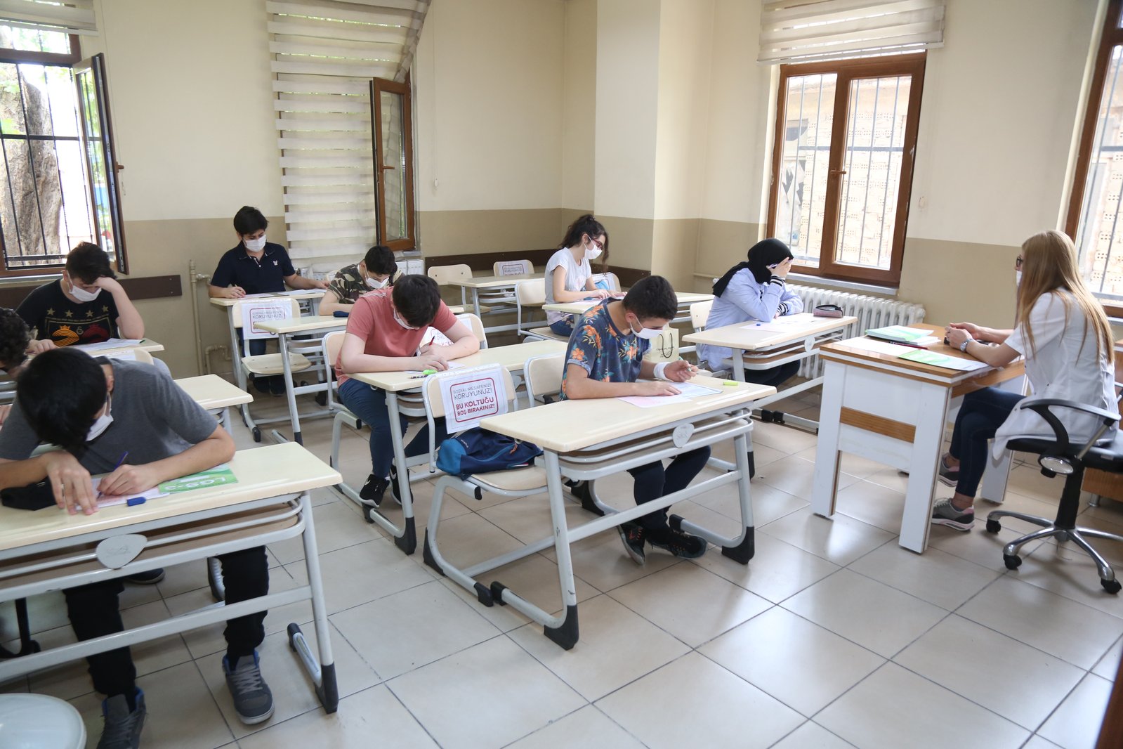 Yüz Yüze LGS Deneme Sınavı Yapıldı Yüz Yüze LGS Deneme Sınavı Yapıldı