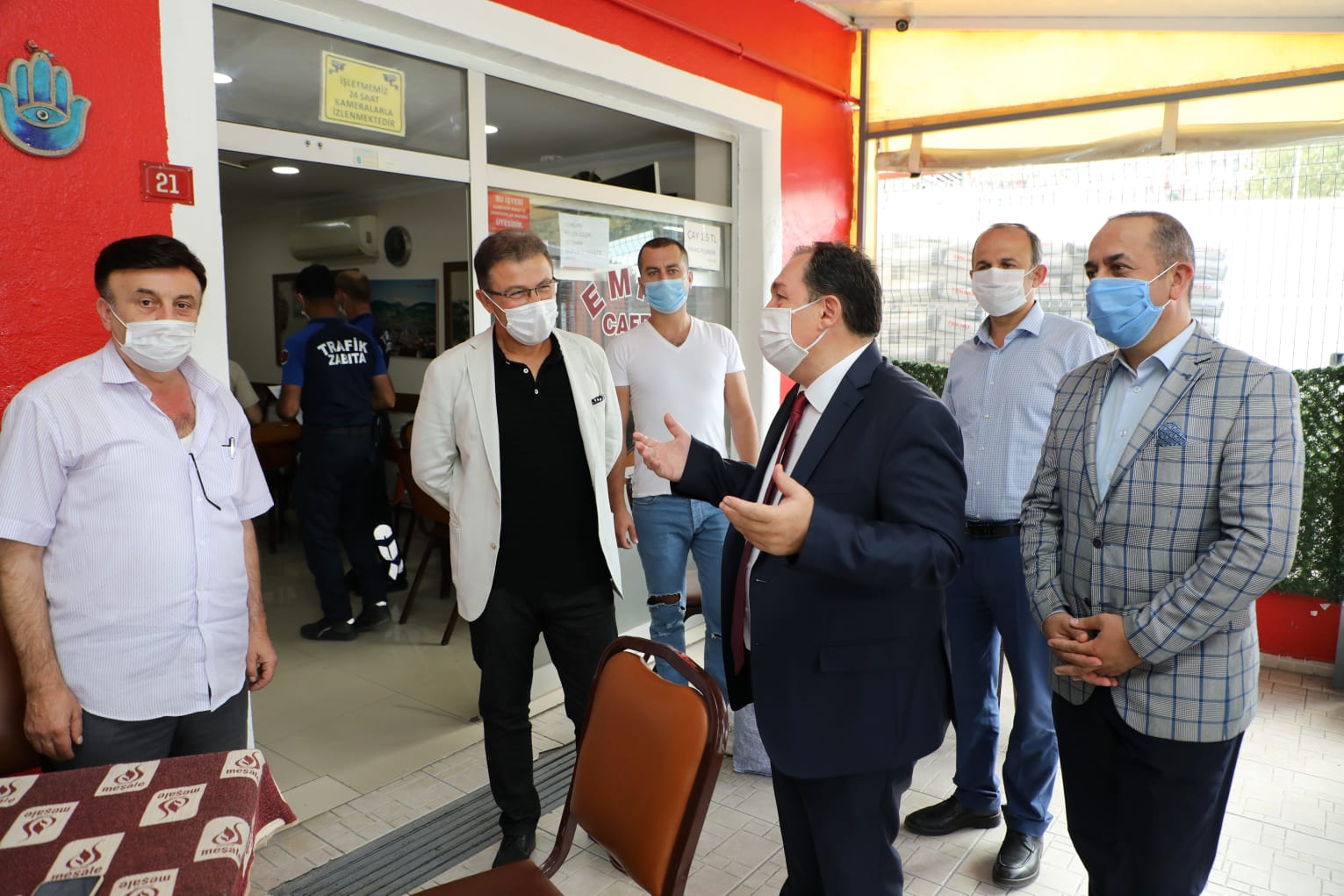 Alibeyköy'de Kovid-19 denetimi Alibeyköy'de Kovid-19 denetimi
