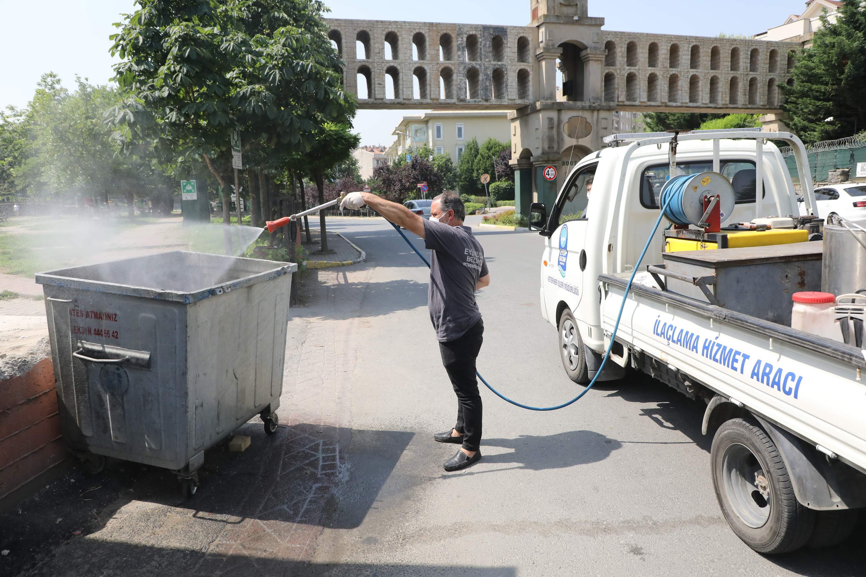 Göktürk'te fiziki tarama ve temizlik çalışması yapıldı