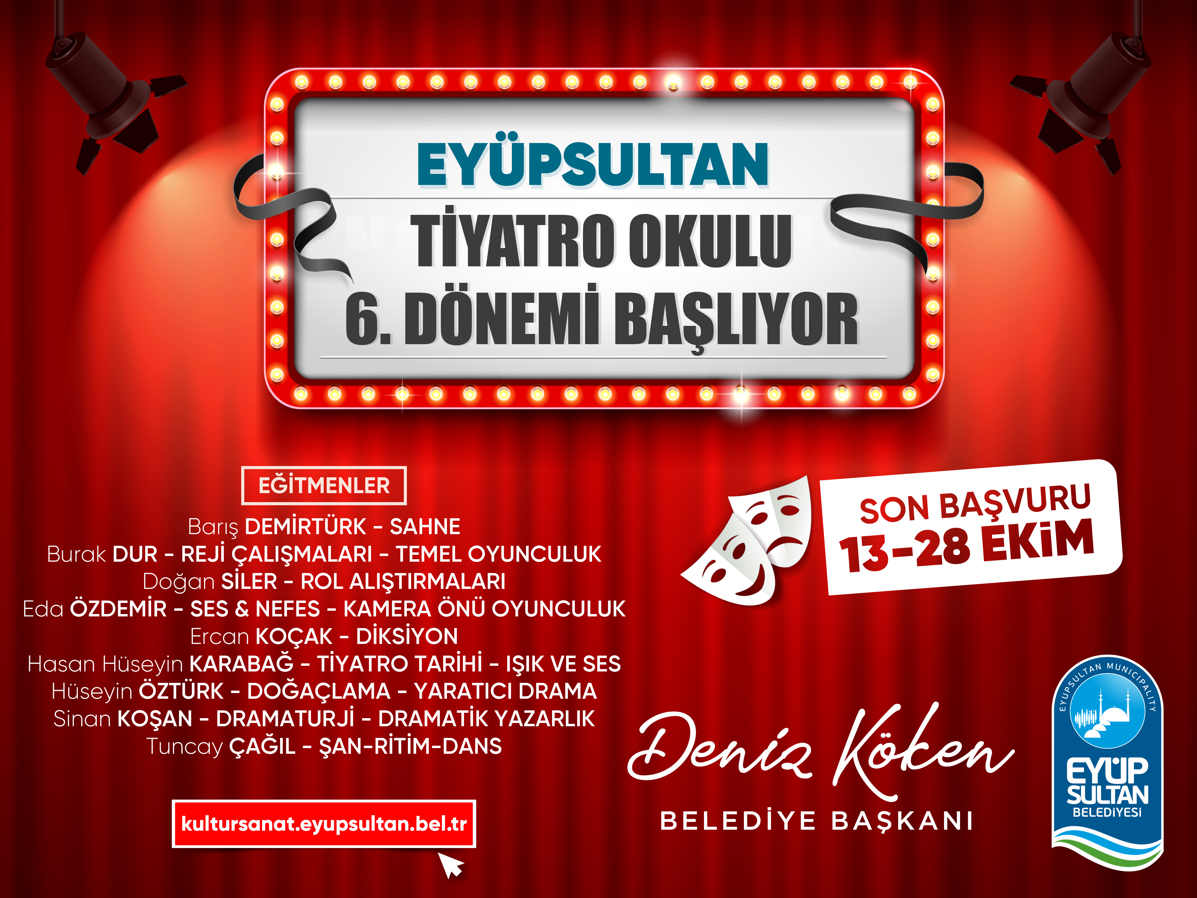 Eyüpsultan Tiyatro Okulu başlıyor Eyüpsultan Tiyatro Okulu başlıyor