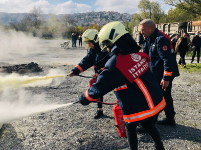 ESAY ekibi yangına müdahale eğitimi aldı ESAY ekibi yangına müdahale eğitimi aldı