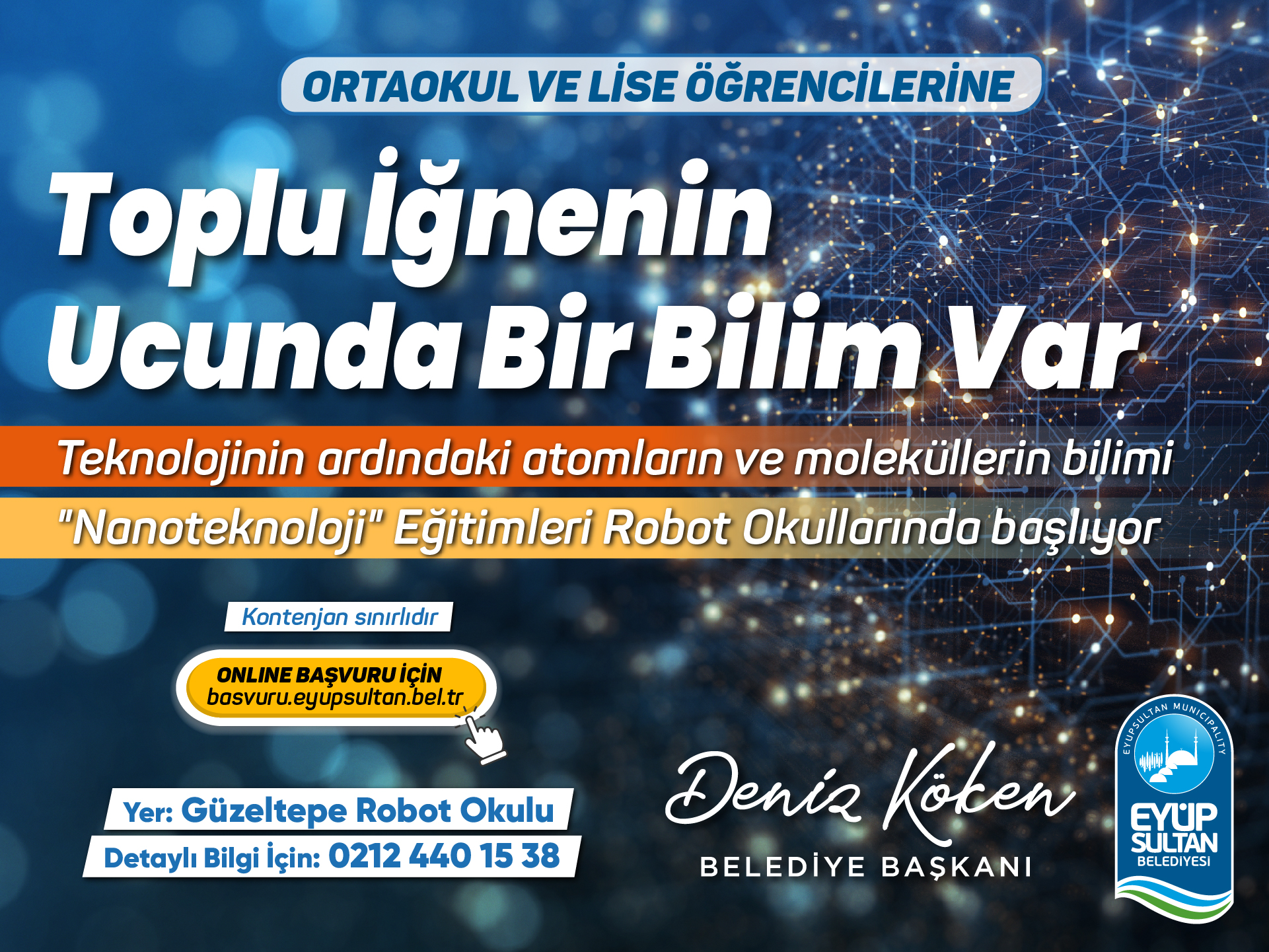 Eyüpsultan'da Nanoteknoloji eğitimleri başlıyor Eyüpsultan'da Nanoteknoloji eğitimleri başlıyor