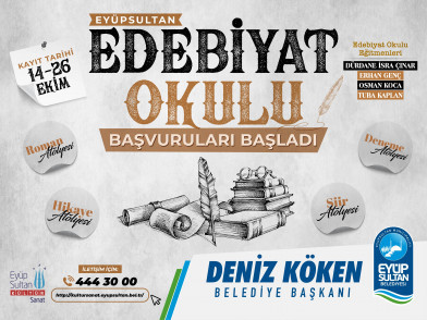 Edebiyat Okulu için başvurular başladı Edebiyat Okulu için başvurular başladı