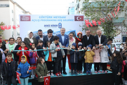 Göktürk Meydanı yeni haliyle hizmet verecek