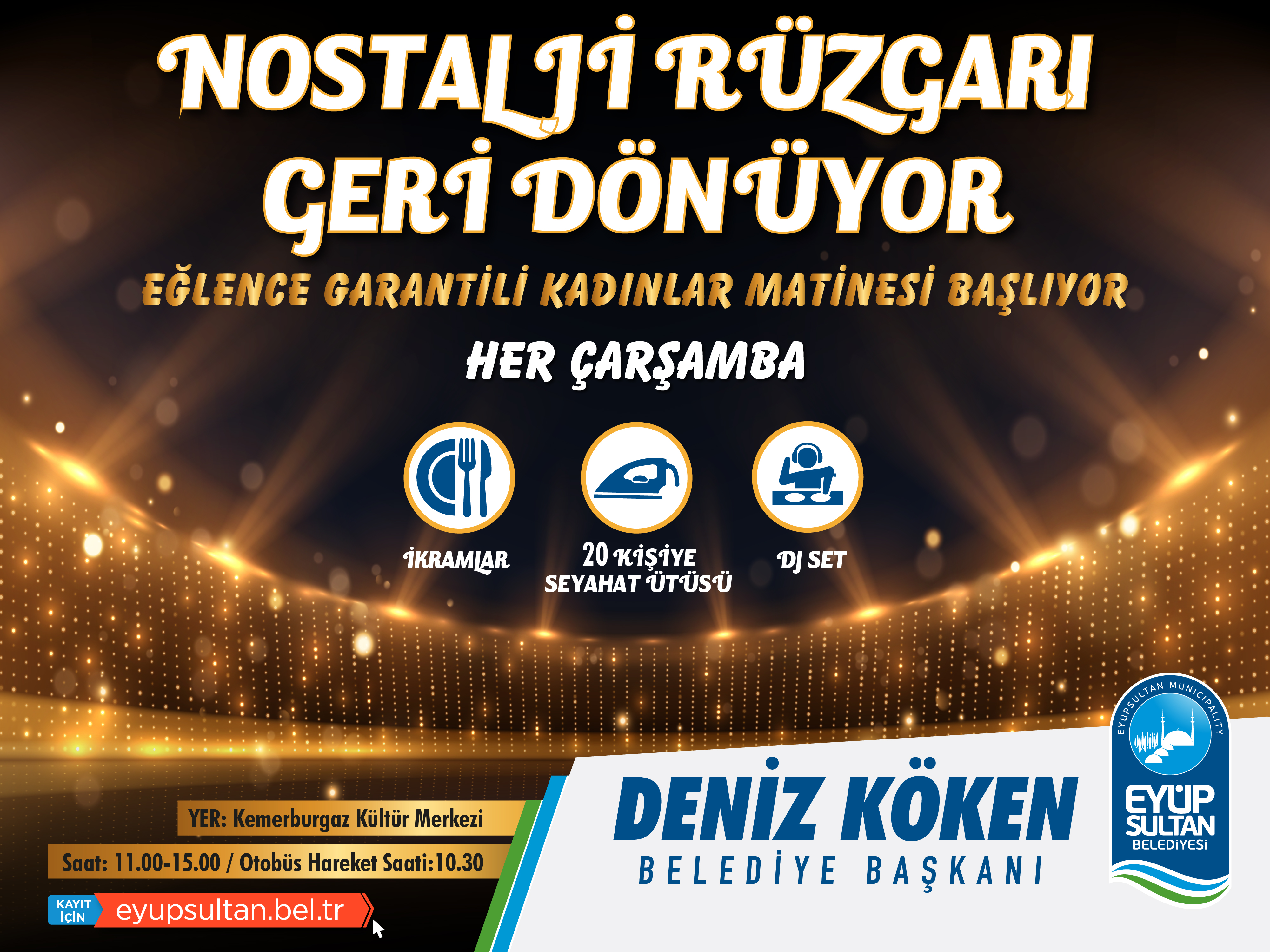 Eyüpsultan'da eğlence garantili “Kadınlar Matinesi” başlıyor Eyüpsultan'da eğlence garantili “Kadınlar Matinesi” başlıyor