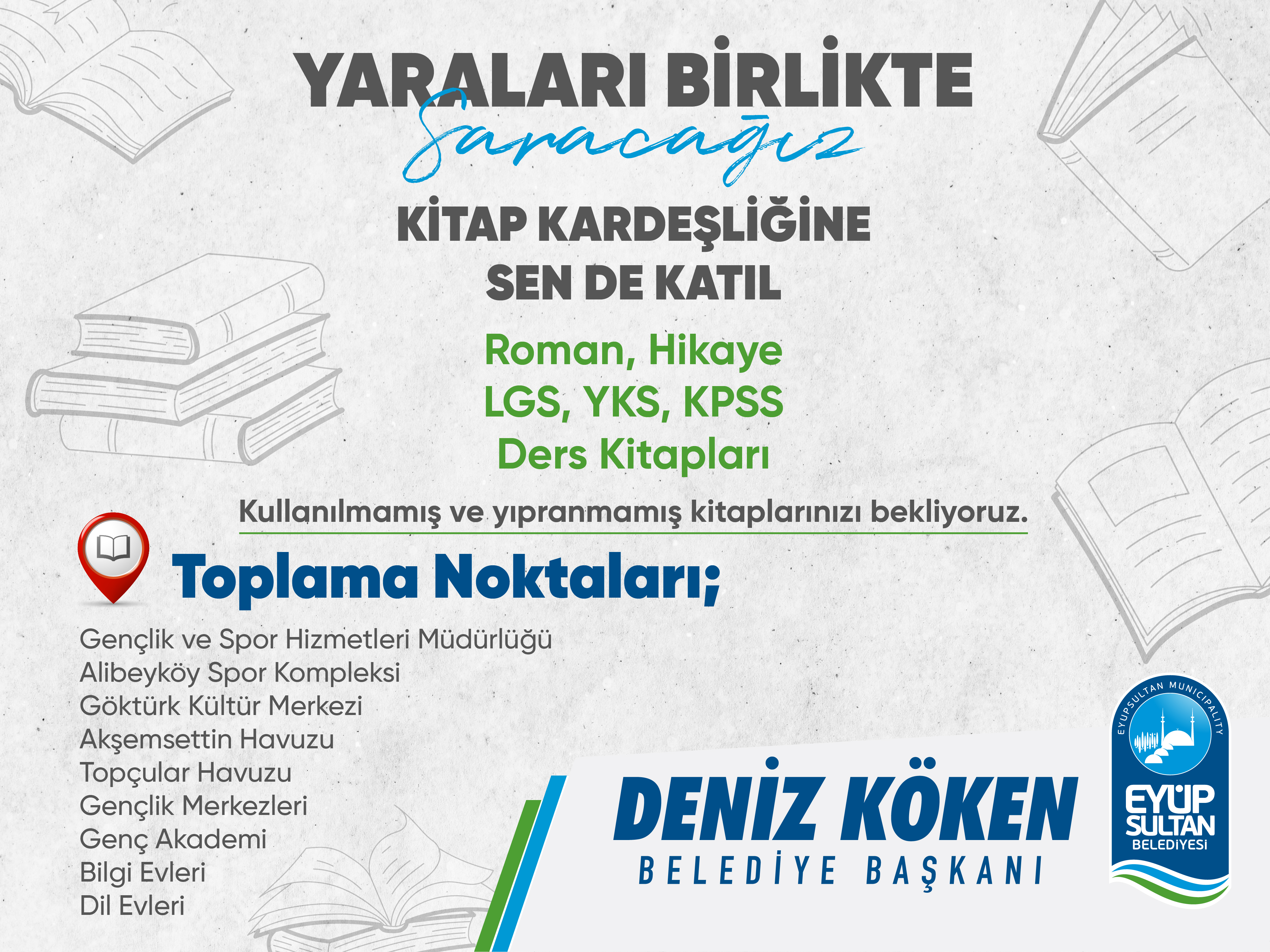 Deprem bölgesi için “Kitap Kardeşliğine Sen de Katıl” Deprem bölgesi için “Kitap Kardeşliğine Sen de Katıl”