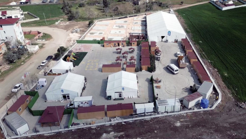 Yaşam Destek Alanı'nda kalıcı evler inşa ediliyor Yaşam Destek Alanı'nda kalıcı evler inşa ediliyor