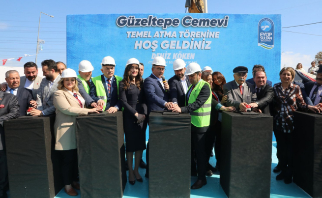 Güzeltepe Cemevi'nin temeli dualarla atıldı Güzeltepe Cemevi'nin temeli dualarla atıldı