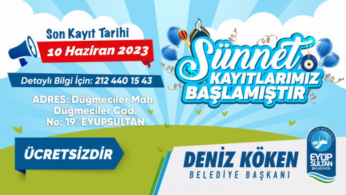 Ücretsiz sünnet kayıtları başladı Ücretsiz sünnet kayıtları başladı