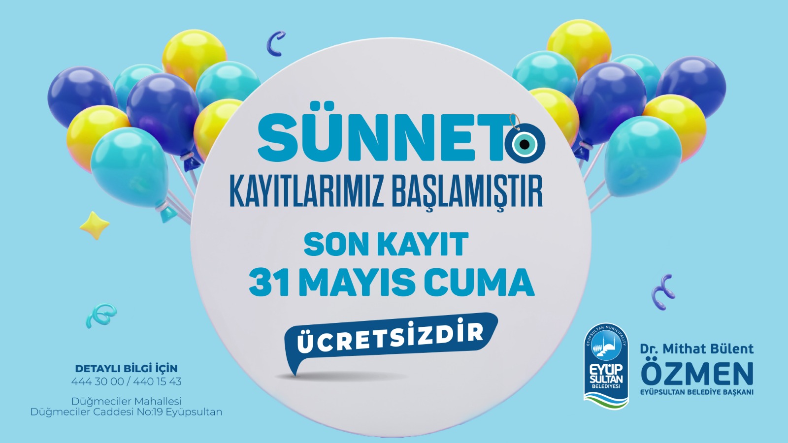 Eyüpsultan'da toplu sünnet şöleni kayıtları başladı Eyüpsultan'da toplu sünnet şöleni kayıtları başladı