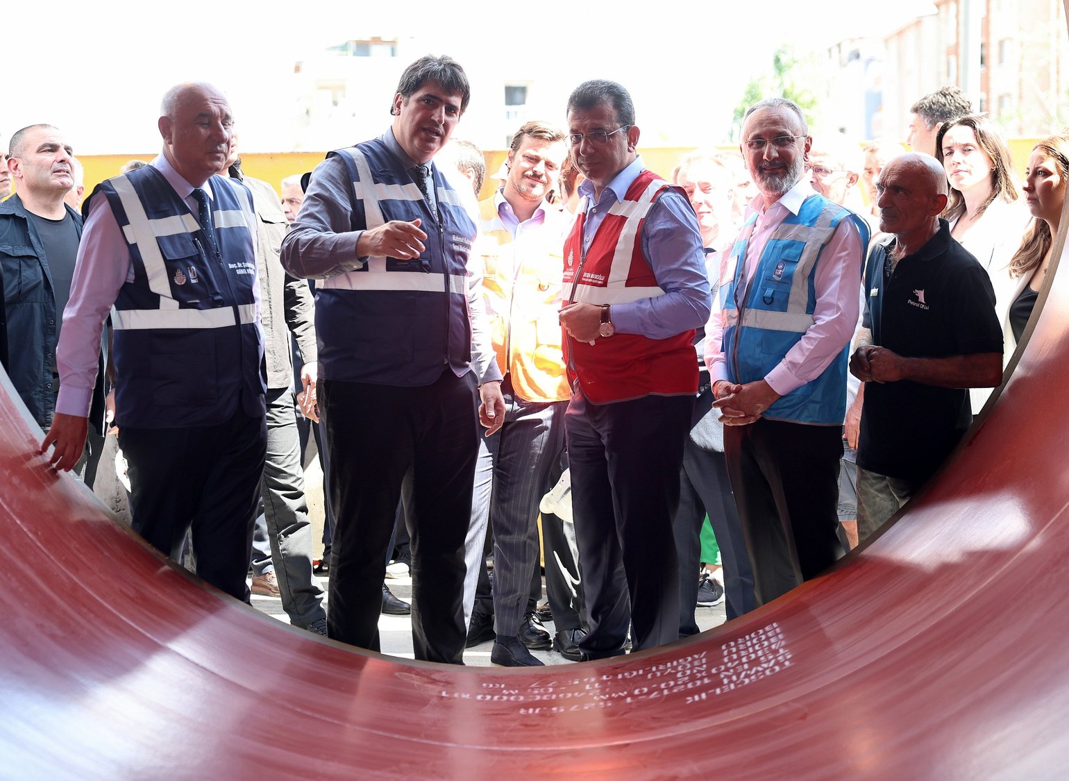 İmamoğlu İçme suyu Tüneli İsale Hattı'nda incelemede bulundu İmamoğlu İçme suyu Tüneli İsale Hattı'nda incelemede bulundu
