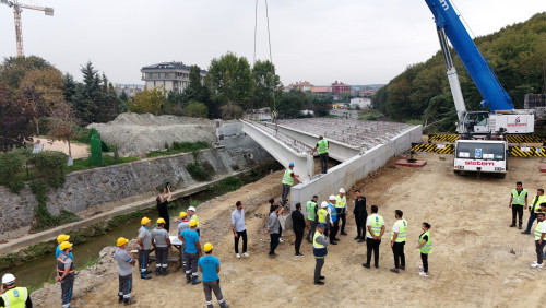 Göktürk Bağlantı Yolu Projesi'nde çalışmalar hız kesmeden devam ediyor Göktürk Bağlantı Yolu Projesi'nde çalışmalar hız kesmeden devam ediyor