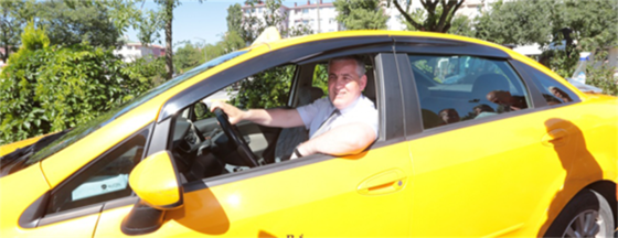 Başkan Taksici Oldu… Başkan Taksici Oldu…
