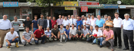 Oto Sanayi Sitesi'ne Ziyaret Oto Sanayi Sitesi'ne Ziyaret